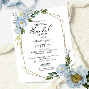 Invitation de budget de douche de mariée virtuelle