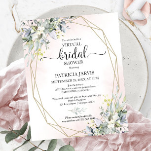 Invitation de budget de douche de mariée virtuelle