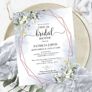 Invitation de budget de douche de mariée virtuelle