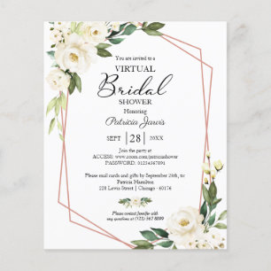 Invitation de budget de douche de mariée virtuelle