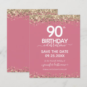 Invitation de budget pour le 90e anniversaire à ne