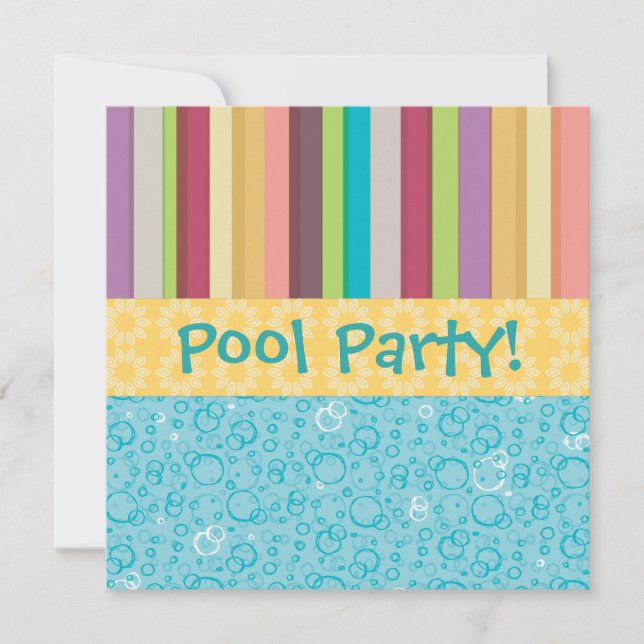 Invitation de bulles et de frappes (Devant)