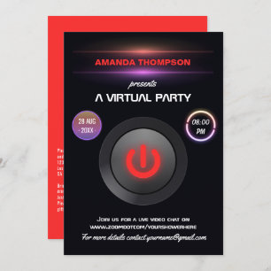 Invitation de cadeau d'anniversaire virtuel