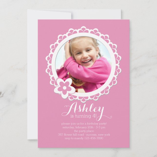 Invitation de cadre à échelles (Devant)