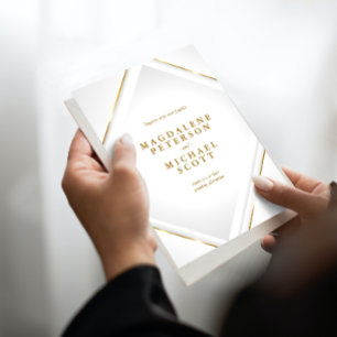 Invitation de cadre Clean Minimalist Gold Lines
