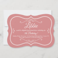 Invitation de cadre décoratif