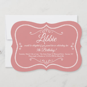 Invitation de cadre décoratif
