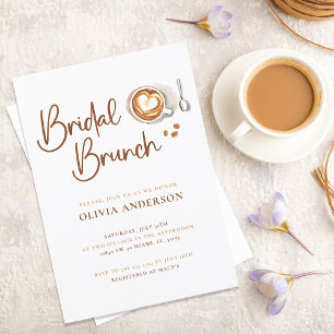 Invitation de café pour la fête de mariage