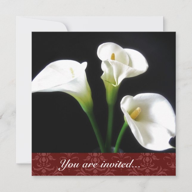 Invitation de Calla Lily (Devant)