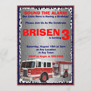 Invitation de camion à feu