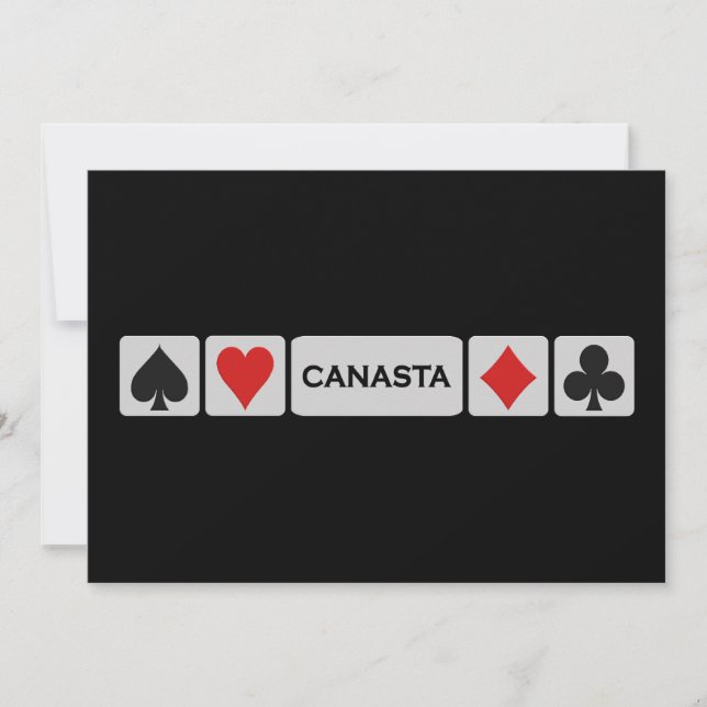 Invitation de canasta - personnaliser (Devant)