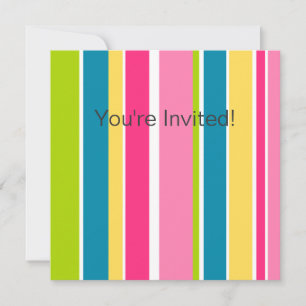 Invitation de Candy Stripes