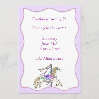 Invitation de carousel Horse