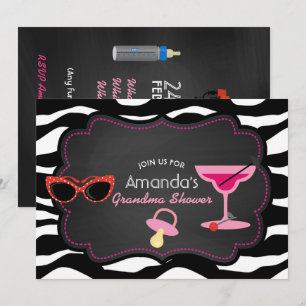 Invitation de carte de tableau pour Baby Shower de