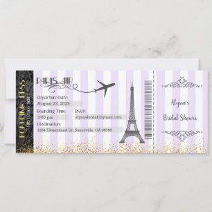 Invitation de carte d'embarquement Paris, Invitati