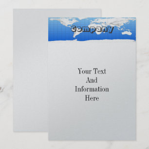 Invitation de carte du monde