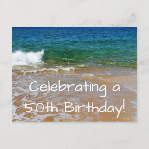 Invitation de carte postale 50e anniversaire