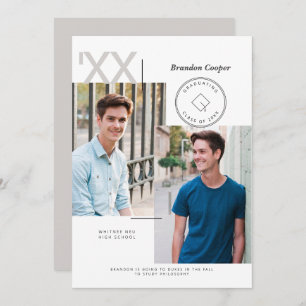 Invitation de Casquette contemporain