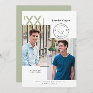 Invitation de Casquette contemporain