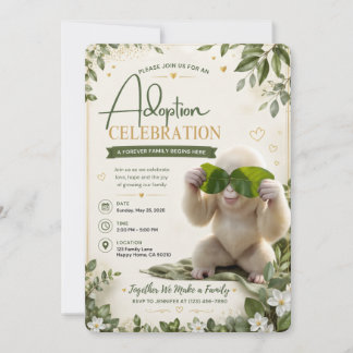 Invitation de célébration d'adoption Invitation de