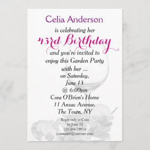 Invitation de célébration d'anniversaire de