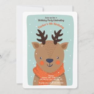 Invitation de cerfs d'hiver