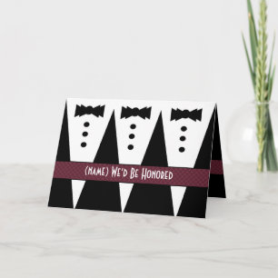 Invitation de CHANTEUR de MARIAGE - 3 smokings