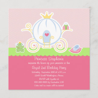 Invitation de chariot de fête d'anniversaire de la