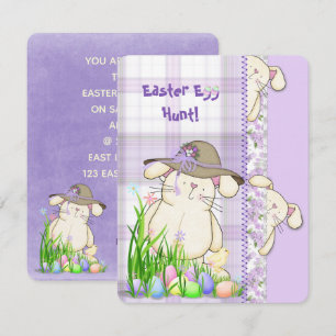 Invitation de chasse aux oeufs de Pâques