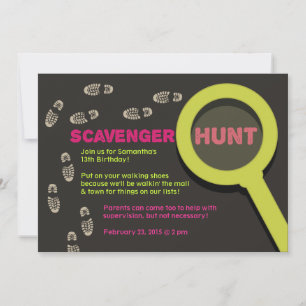 Invitation de chasse cool