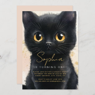 Invitation de Chat Noir Premier Anniversaire