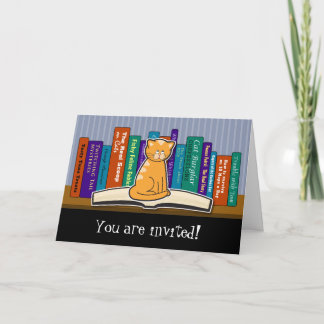 Invitation de chats et de livres