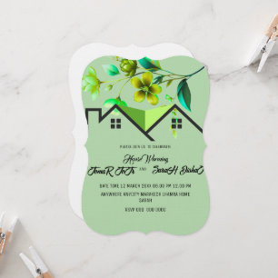 Invitation de Chauffage de Maison Modifiable, P
