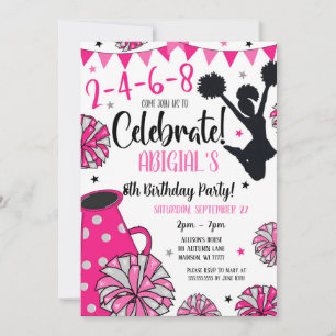 Invitation de Cheerleader Fille