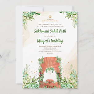 Invitation de chemin Sukhmani et invitation de che