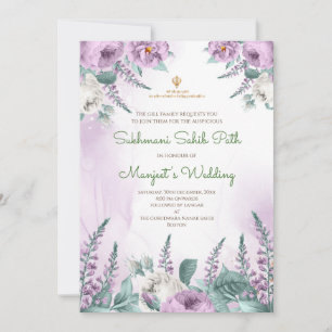 Invitation de chemin Sukhmani numérique et invitat