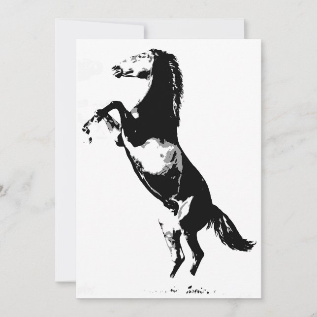 Invitation de cheval cabré (Devant)
