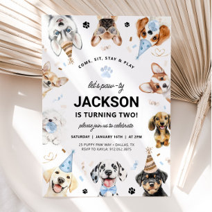 Invitation de chien, Chien chiot Invitation d'anni