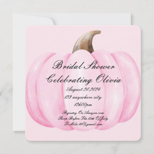 INVITATION DE CHUTE DE FÊTE DES MARIÉES CITROUILLE