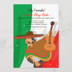 Invitation de Cinco De Mayo de mariachi