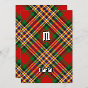 Invitation de Clan MacGill Tartan