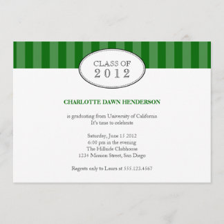 Invitation de classe de remise de diplômes de band