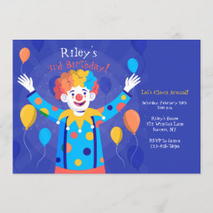 Invitation de clowns