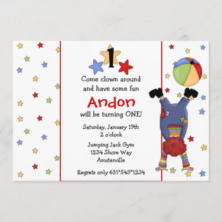 Invitation de clowns