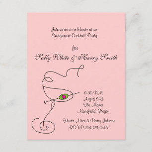 Invitation de Cocktail Fiançailles