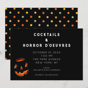 Invitation de Cocktail Halloween pour adultes