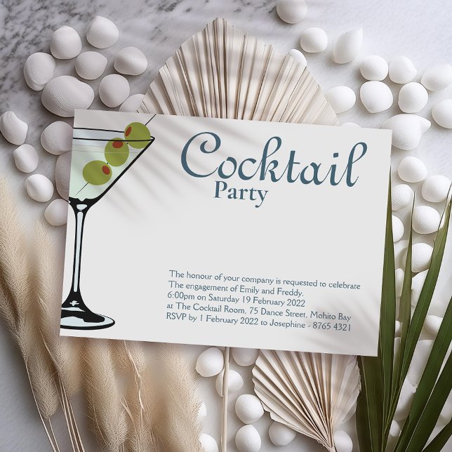 Invitation de cocktail Martini Party (Créateur téléchargé)