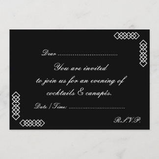 INVITATION DE COCKTAILS ET DE CANAPES
