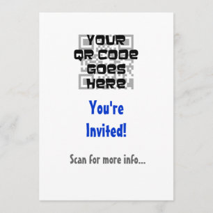 Invitation de code de QR