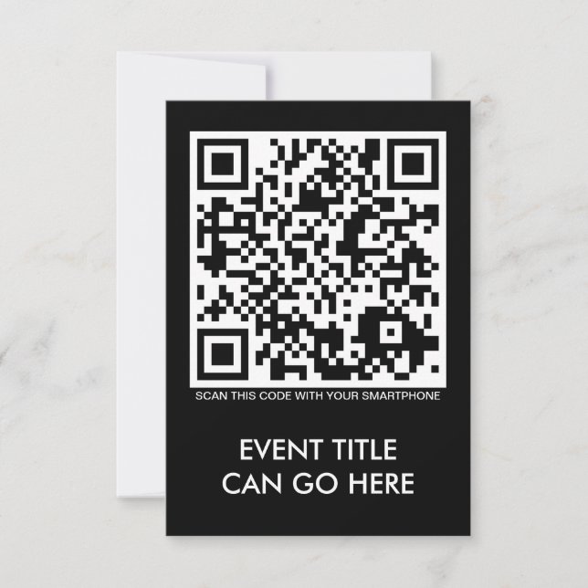 invitation de code QR personnalisable (Devant)